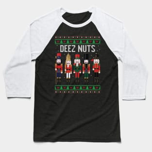 Deez Nutz ugly christmas sweater Baseball T-Shirt